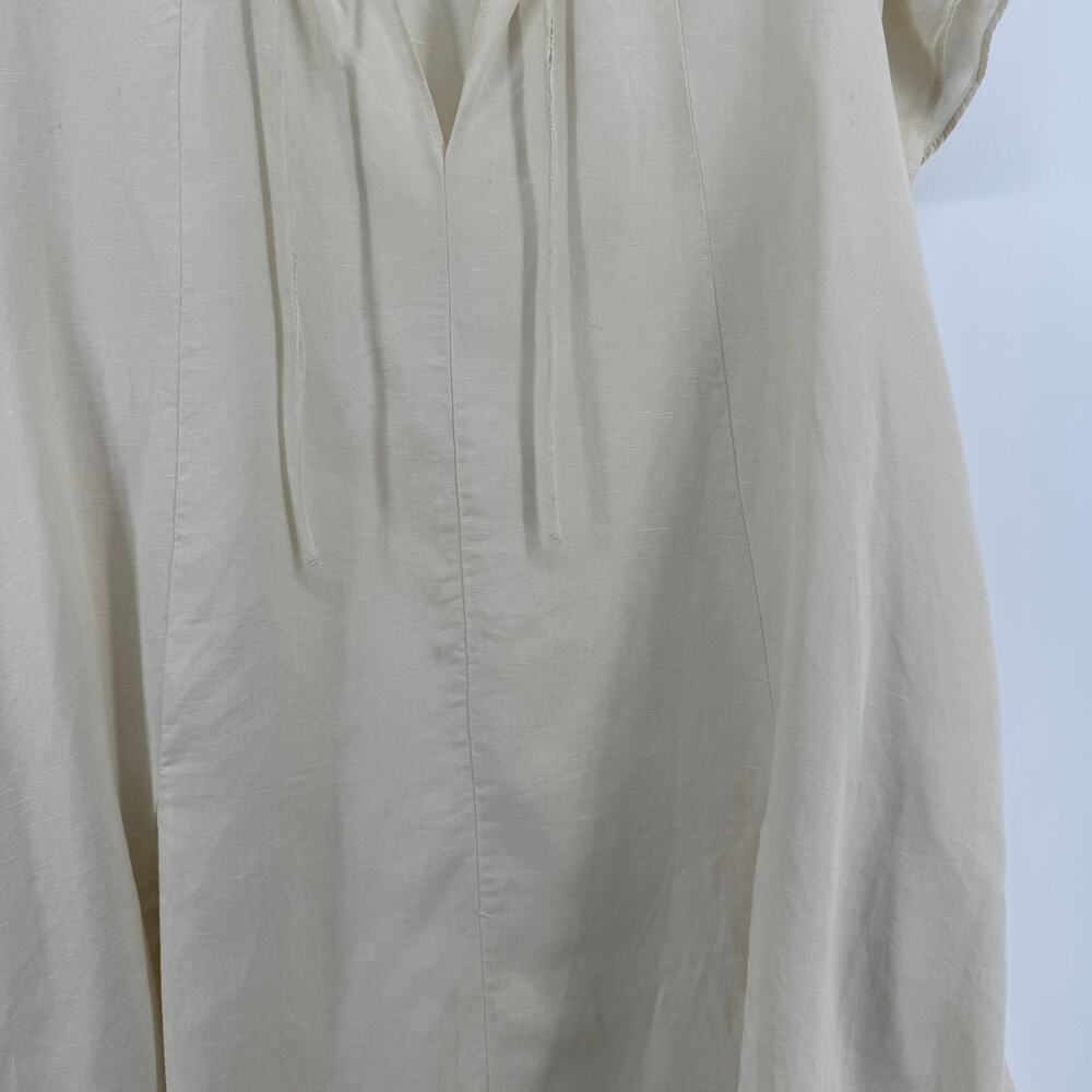 SAMSOE & SAMSOE Flared Karookh Dress - Womens Sz Med Ruffle Collar Raglan Sleeve - Picture 6 of 11